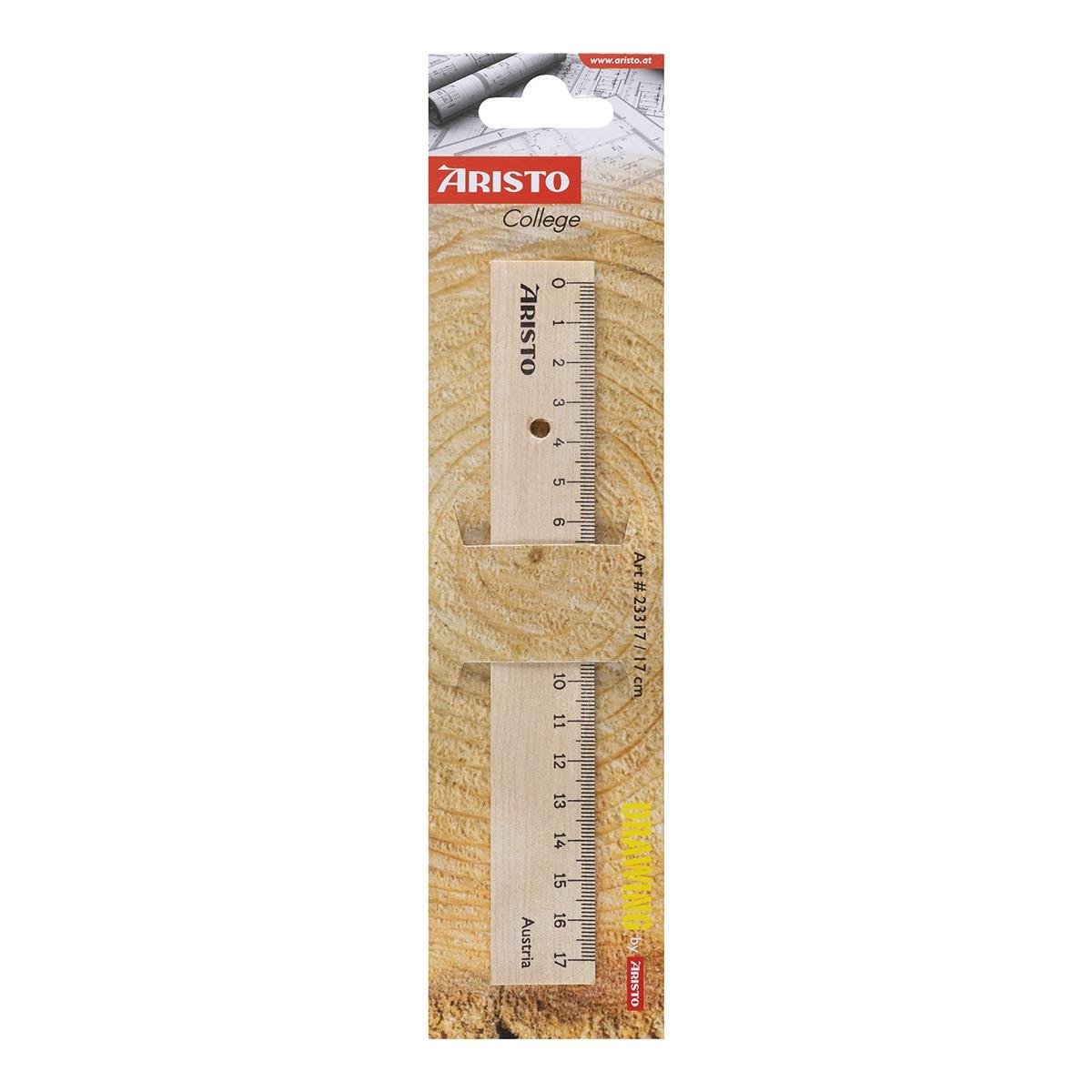 Aristo College Ahşap Cetvel 17 cm - AR23317