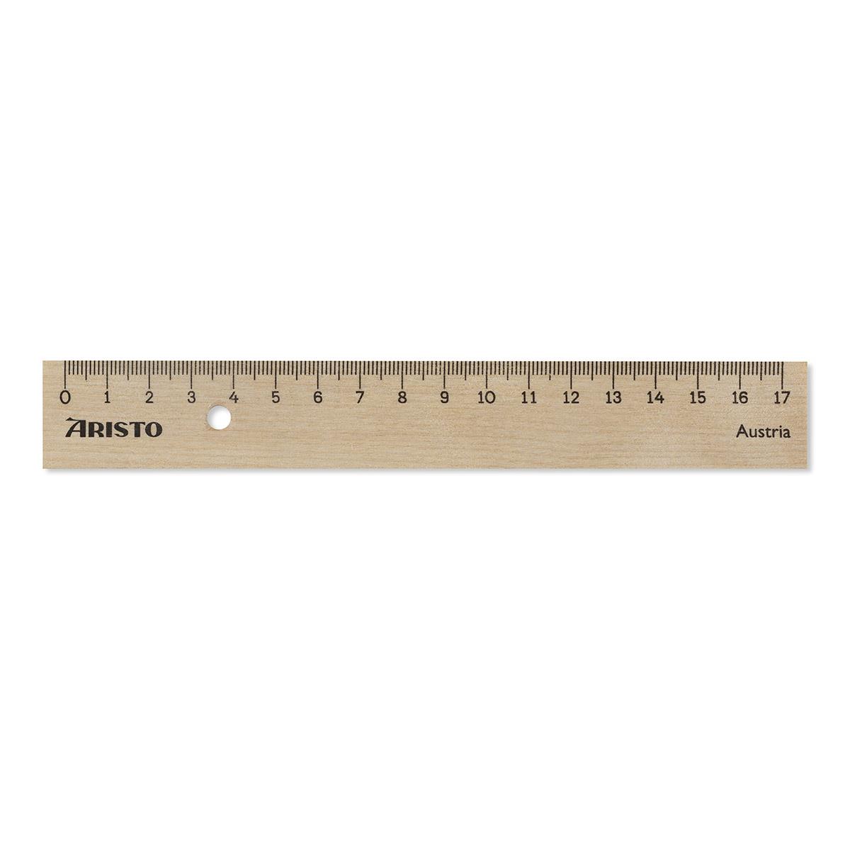 Aristo College Ahşap Cetvel 17 cm - AR23317