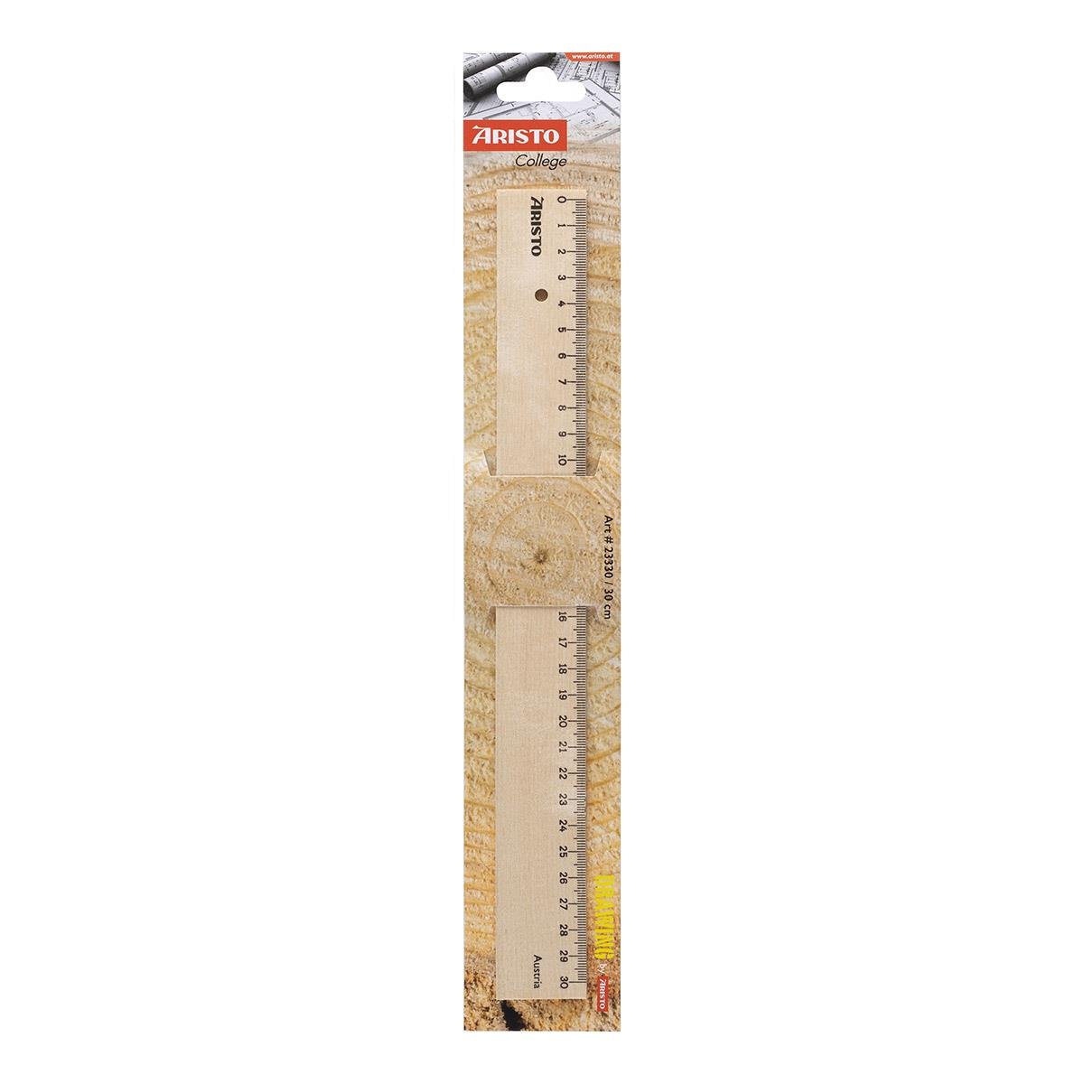 Aristo College Ahşap Cetvel 30 cm - AR23330