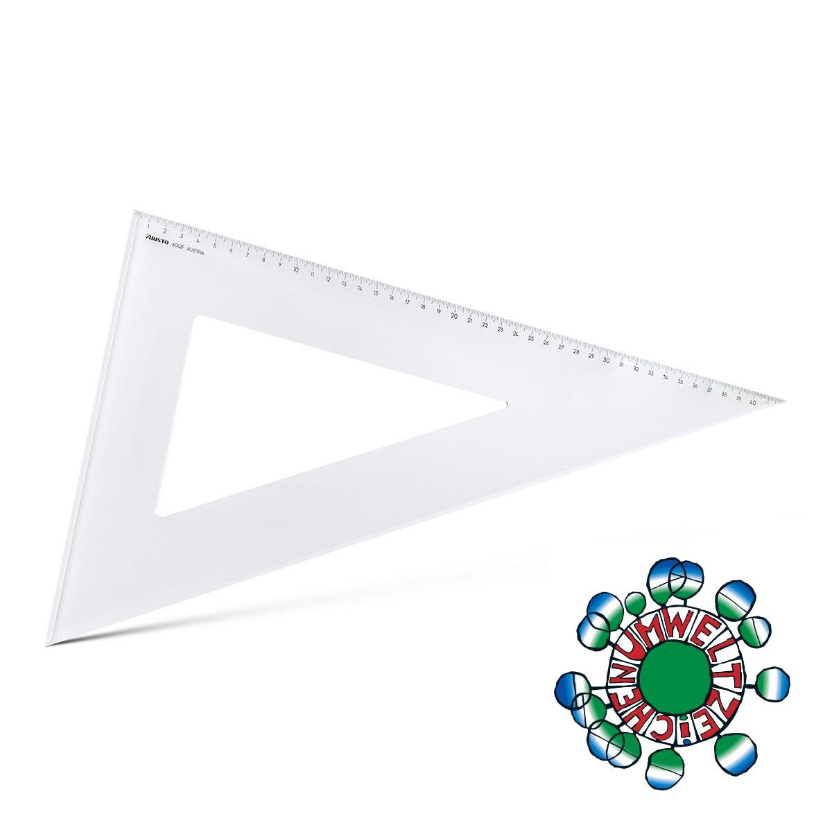 Aristo Set Square Gönye Cetvel 60°- 40 cm AR6042F