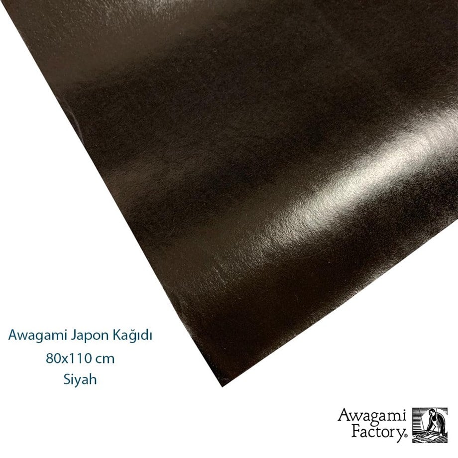Awagami Aharlı Japon Kağıdı 80x110 cm Siyah