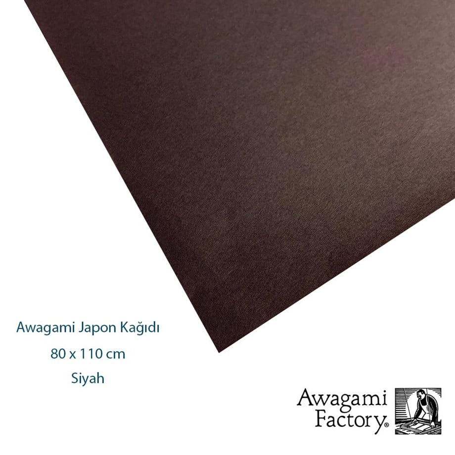Awagami Aharsız Japon Kağıtları 80x110 cm Siyah