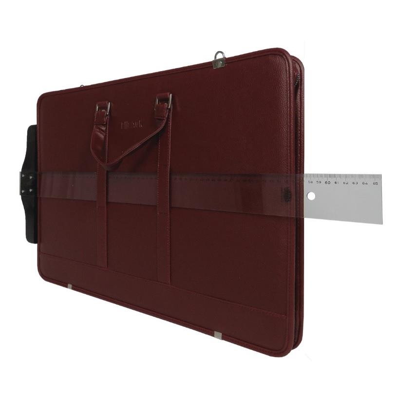 Bback Proje Çantası Suni Deri 40x55 cm Bordo