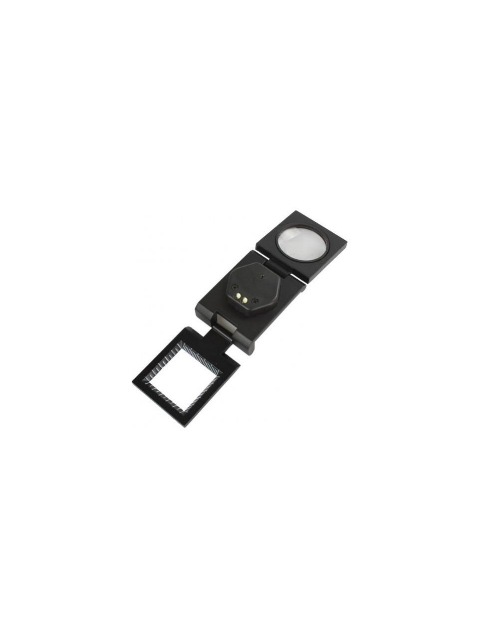 Büyüteç Metal Katlanabilir Işıklı 25 mm Siyah