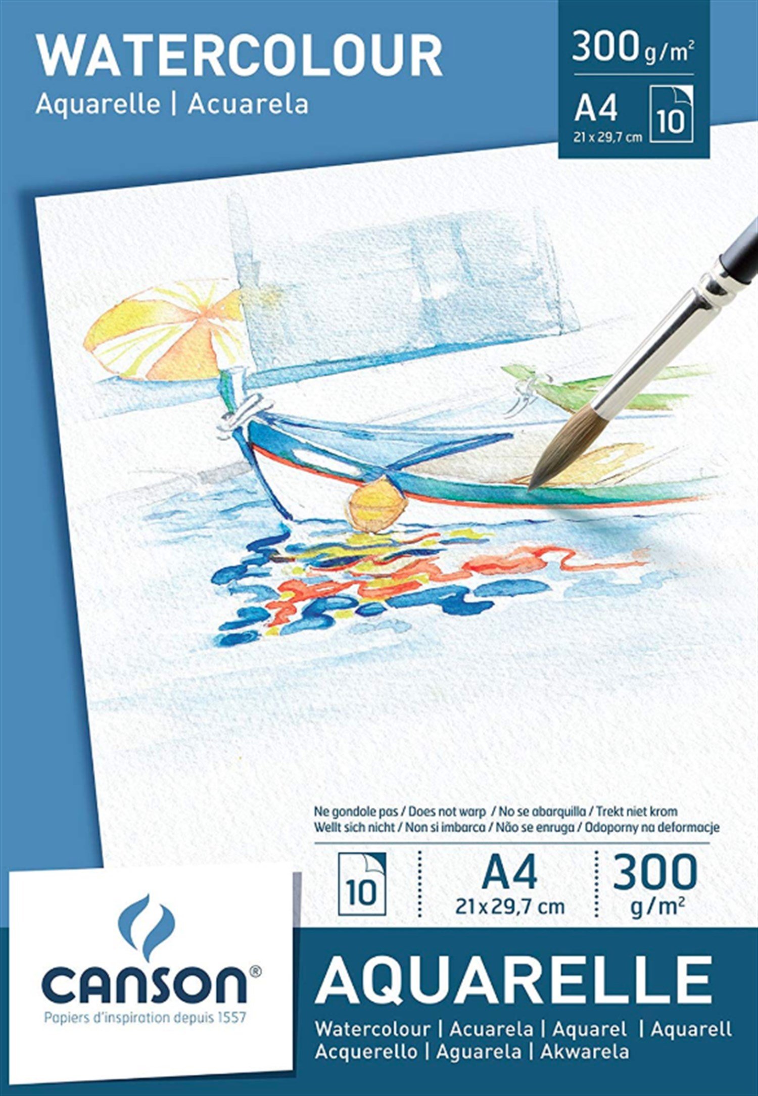 Canson Aquarelle Sulu Boya Defteri 300 gr A4 10 Yaprak