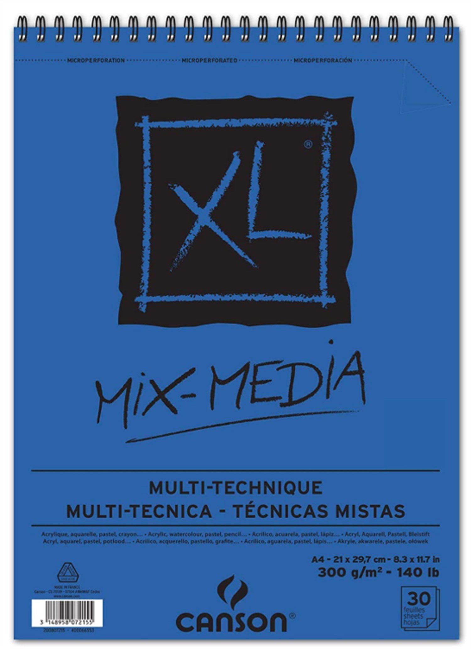 Canson Mix Media Sulu Boya Defteri 300 gr A4 30 Yaprak