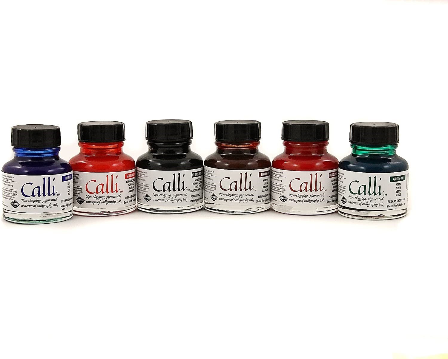 Daler Rowney Calli Kaligrafi Mürekkep Seti 6 Renk