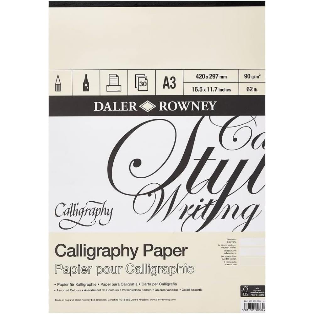 Daler Rowney Kaligrafi Defteri A3 90 Gr 30 Yaprak