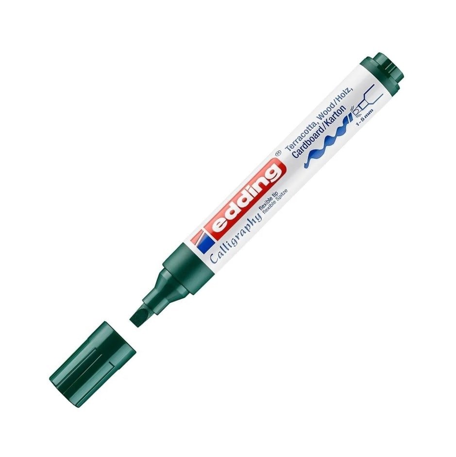 Edding Kaligrafi Kalemi E-1455 Çam Yeşili 5 mm