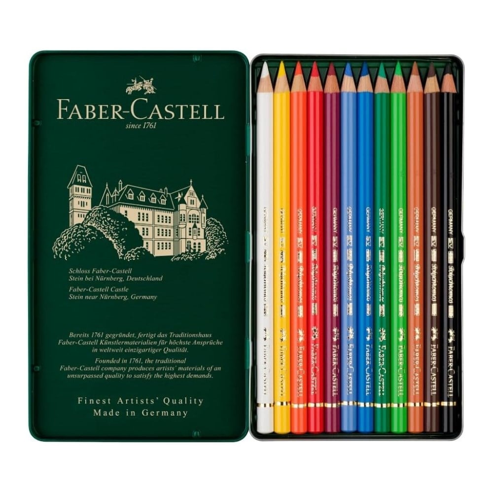 Faber-Castell Polychromos Kuru Boya Kalemi 12li