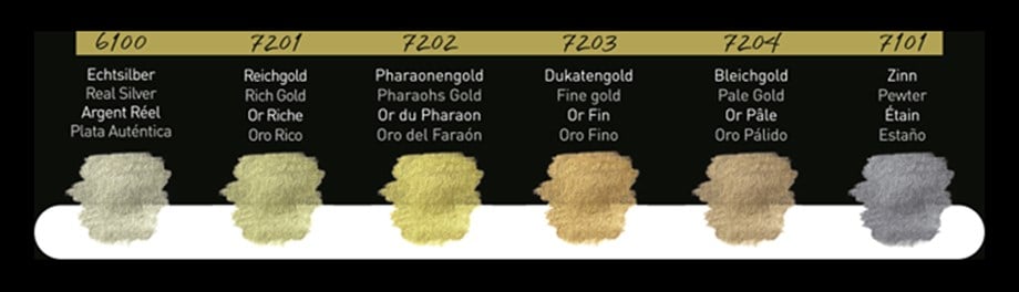 Finetec 6'lı Yaldız Suluboya Premium Set F7001