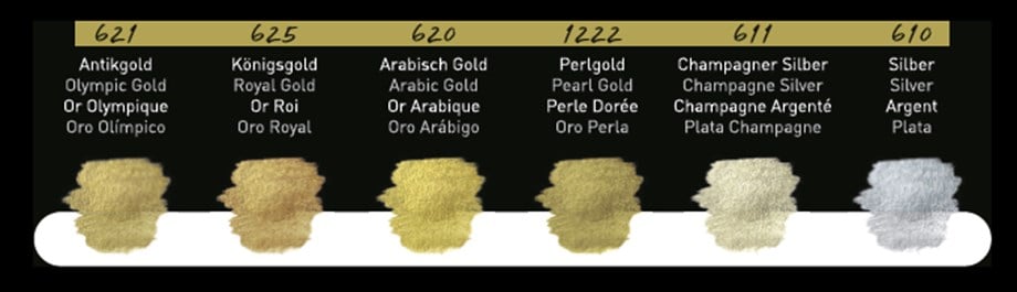 Finetec 6'lı Yaldız Suluboya Seti FO601