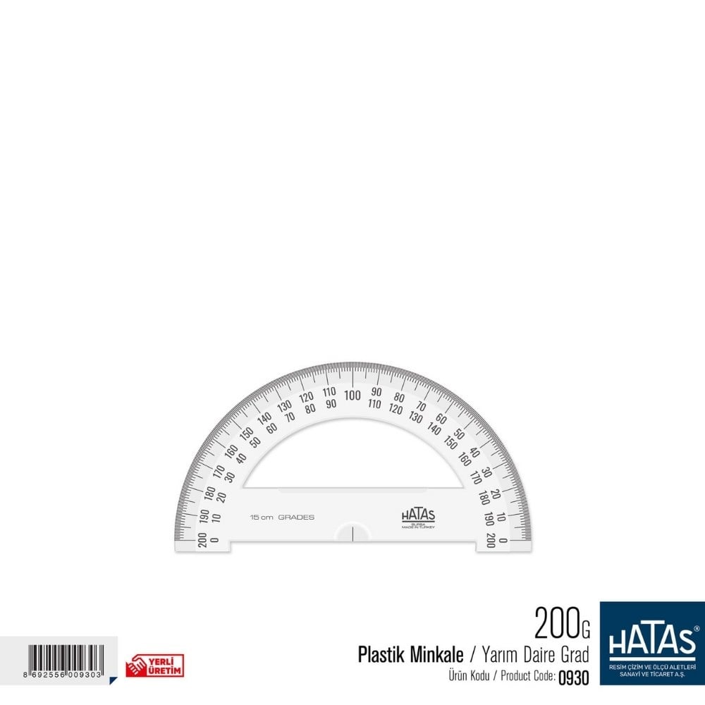 Hatas 0930 Plastik Minkale Y.Daire Grad 15 cm