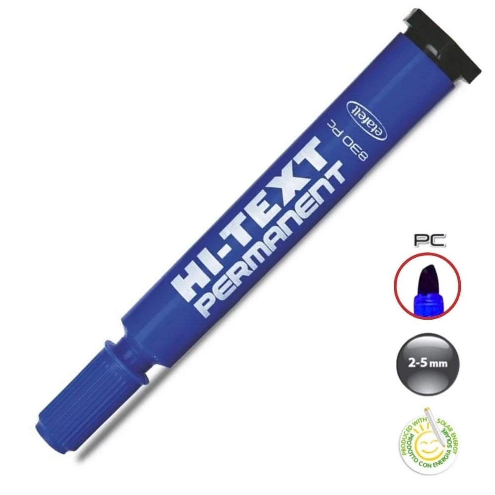 Hi-Text Permanent Kaligrafi Kalemi Kesik Uçlu Mavi 830PCM