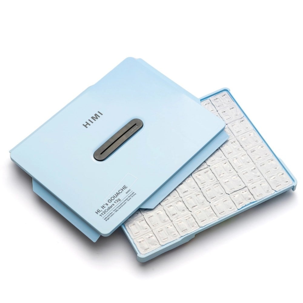 Himi Guaj Boya Seti Twin Cup 112 Renk x 12 gr Ice Blue Case