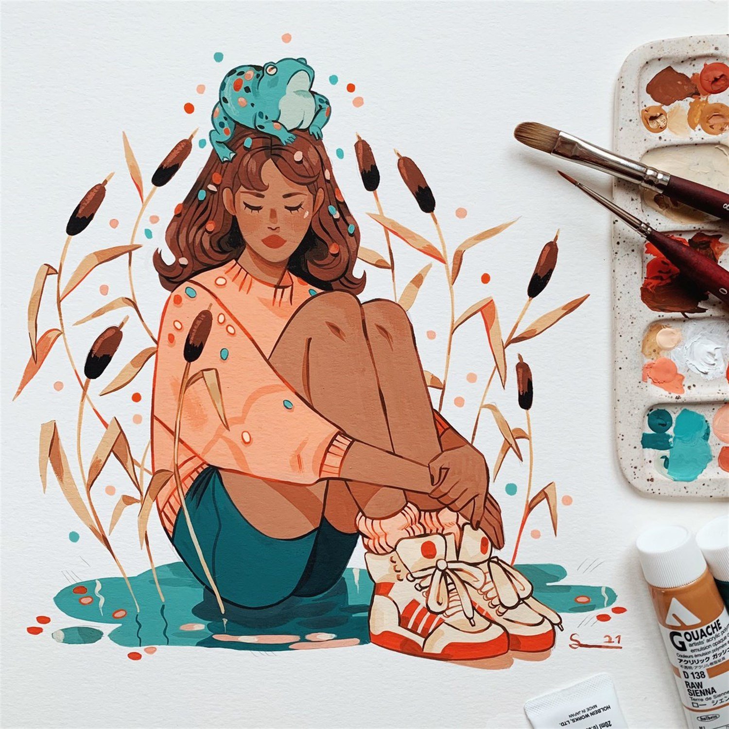 Holbein Acryla Gouache Artist Akrilik Guaj Boyalar 20 ml