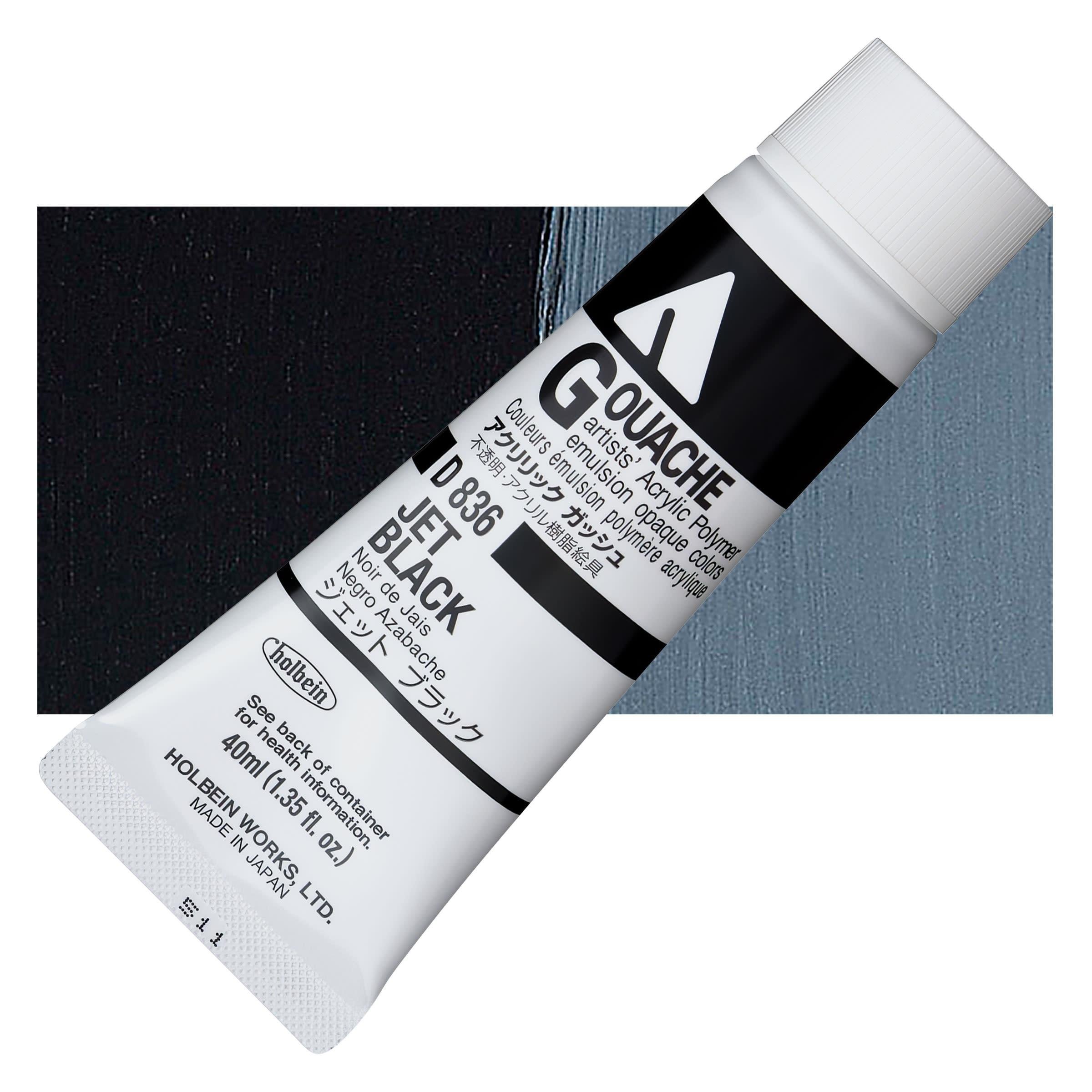 Holbein Acryla Gouache Artist Akrilik Guaj Boya 40 ml Jet Black