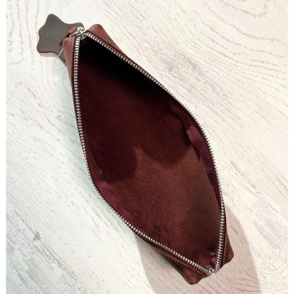 Karin Crazy Deri Kalemlik Bordo