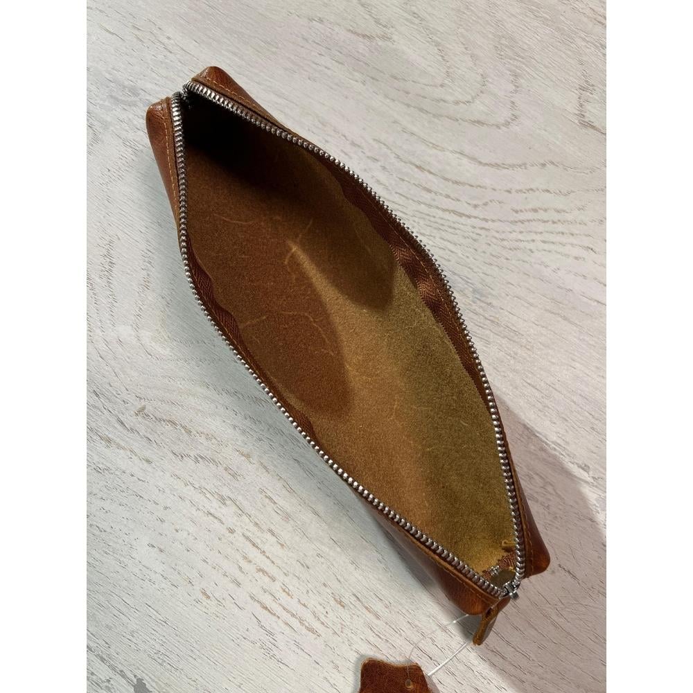 Karin Crazy Deri Kalemlik Taba