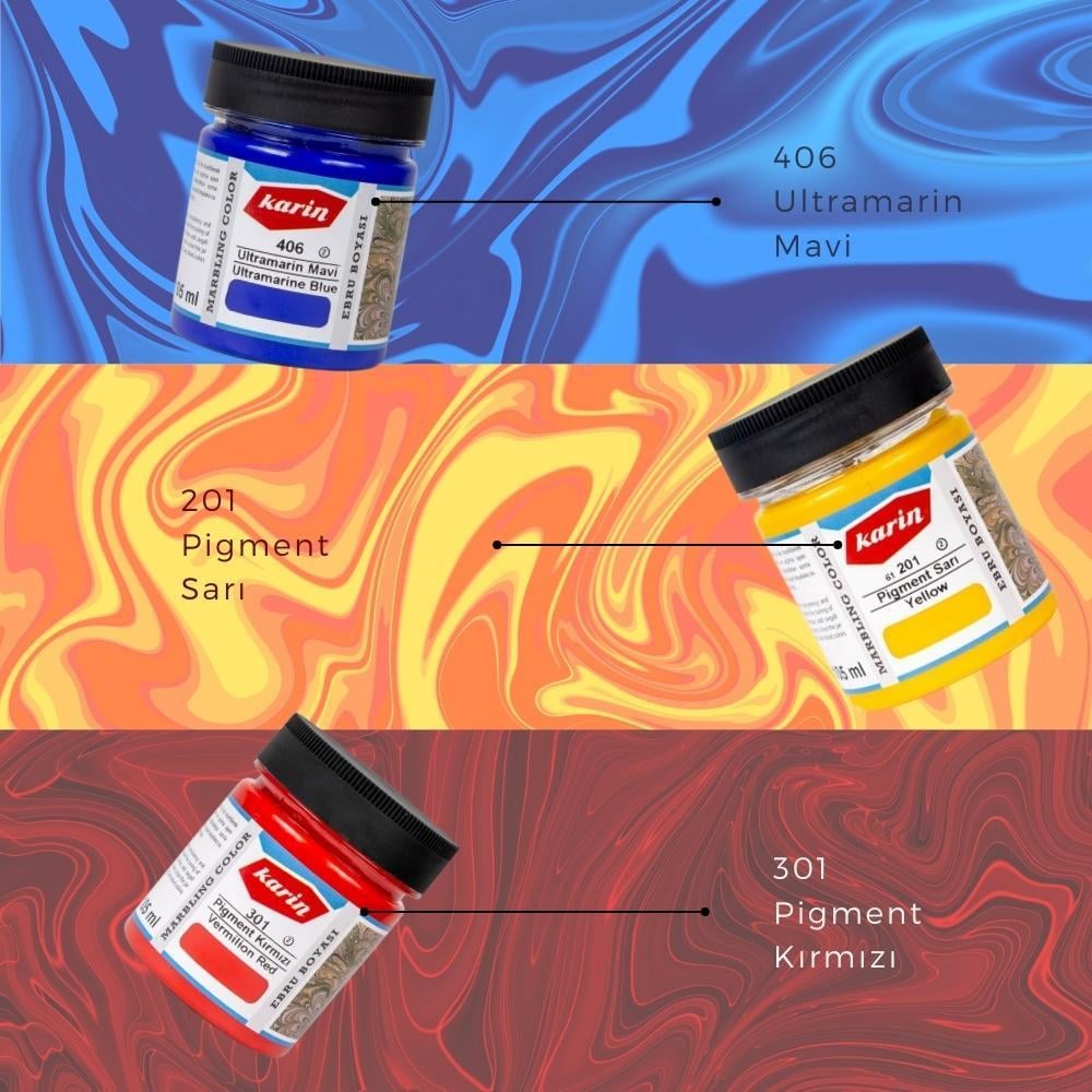 Karin Geleneksel Ebru Boyaları 105 ml