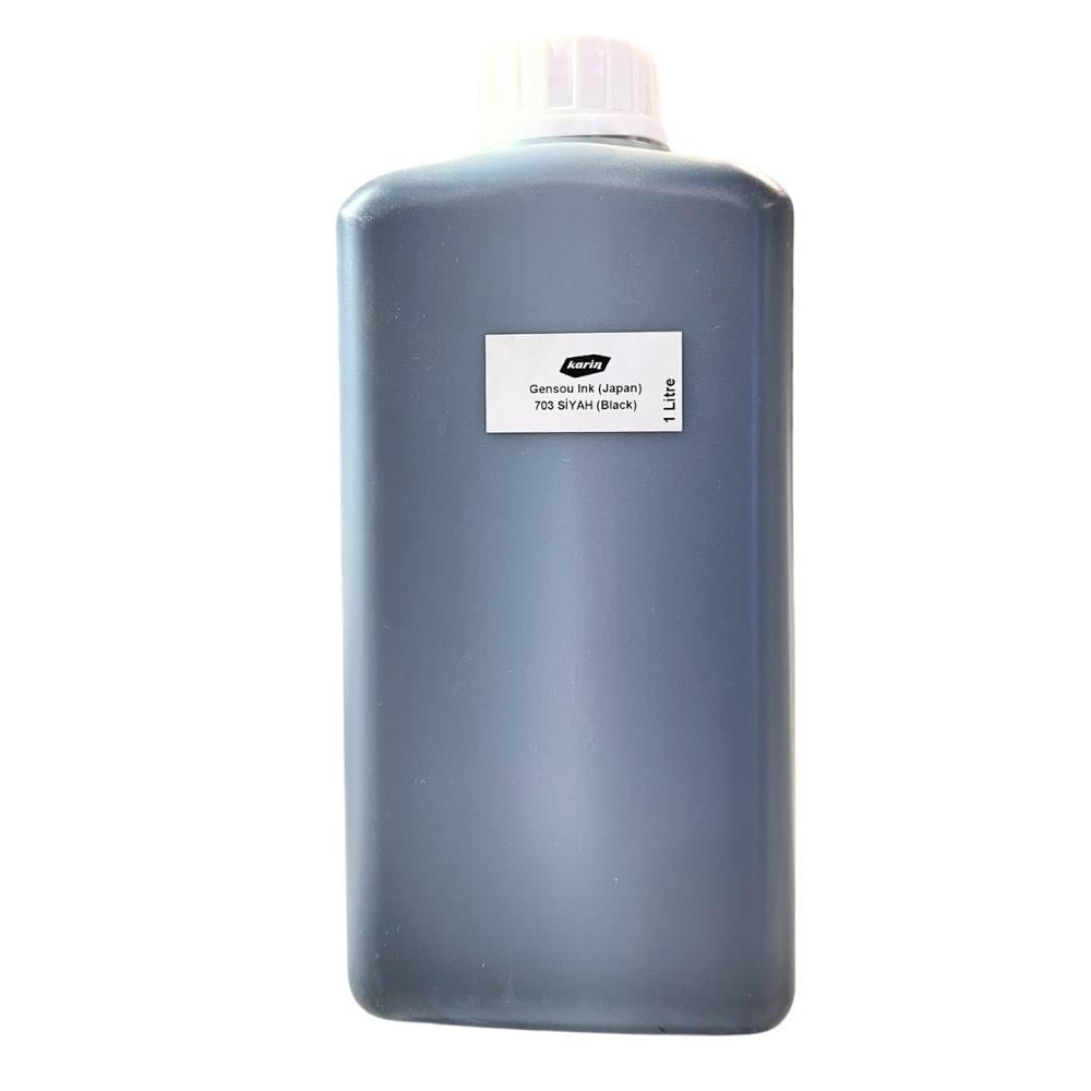 Karin Gensou İnk Japon Hat Mürekkebi 1000 ml 703 Siyah