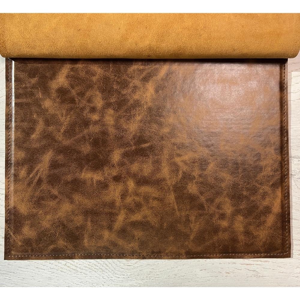 Karin Yazı Altlığı Crazy Deri Sert Kapaklı 30x40 cm Taba