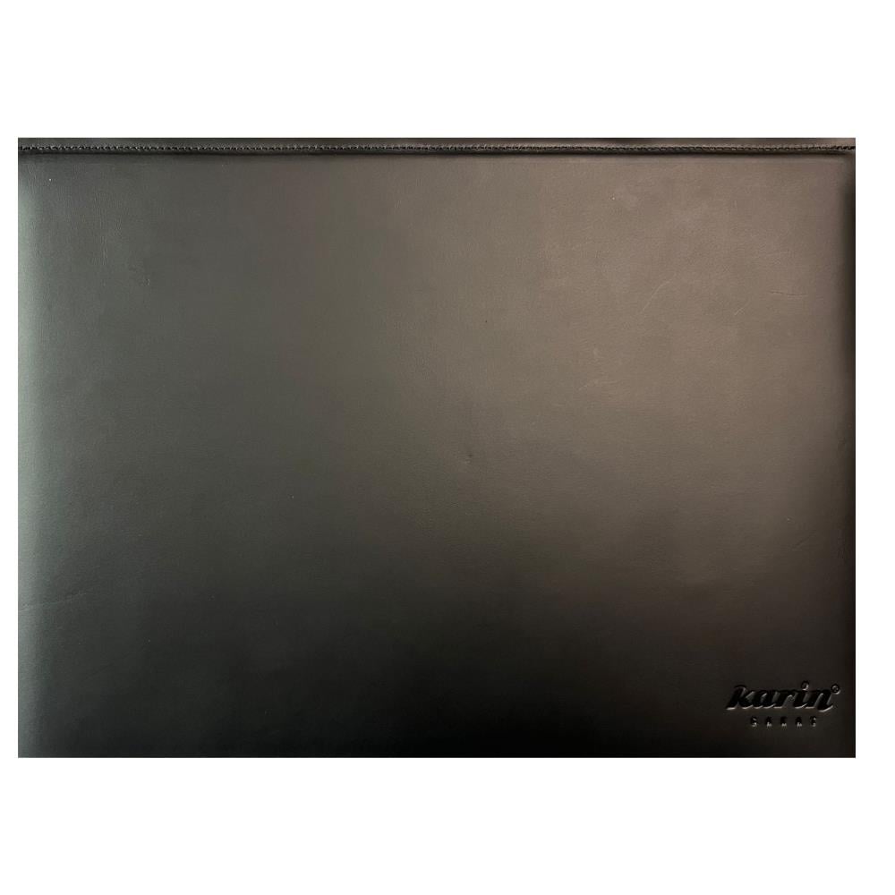 Karin Yazı Altlığı Crazy Deri Sert Kapaklı 30x40 cm Siyah