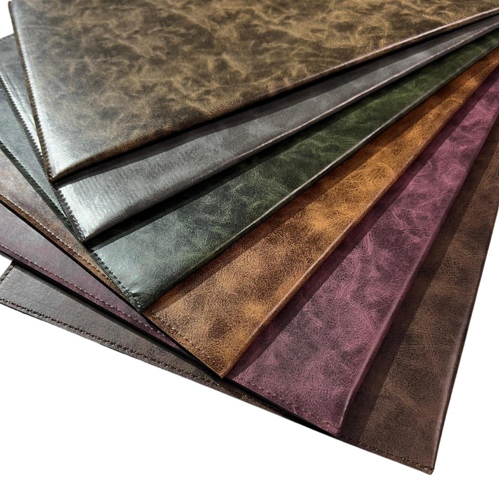 Karin Yazı Altlığı Suni Deri Hazneli 35x25 cm Açık Kahve