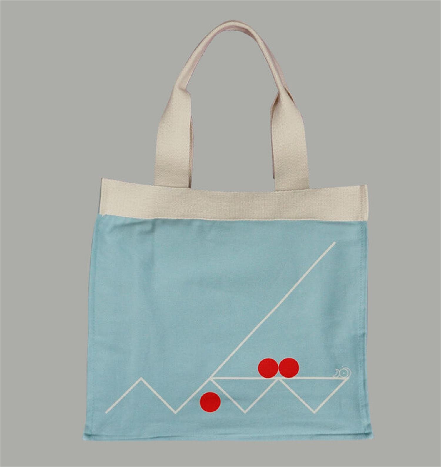 Ketebe Bez Çanta Kûfi Mücerret Mavi