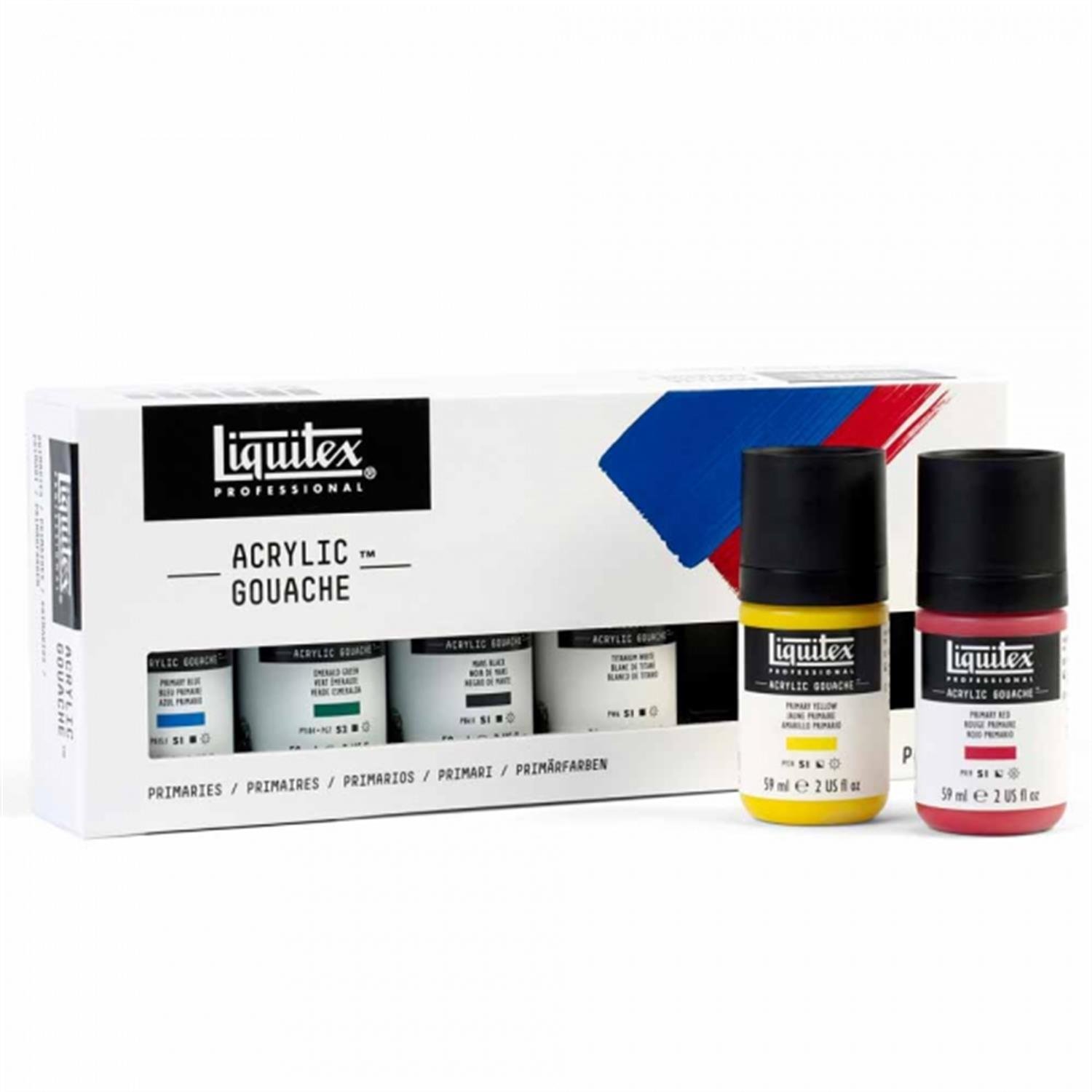 Liquitex Professional Acrylic Goauche Akrilik Guaj Boya Set 6x59 ml Primaries