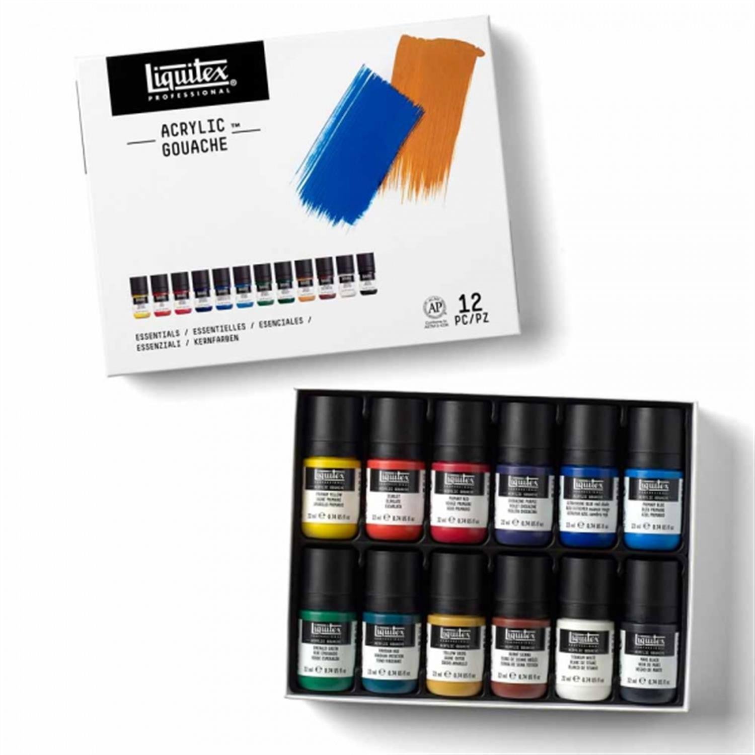 Liquitex Professional Acrylic Goauche Akrilik Guaj Boya Set 12x22ml