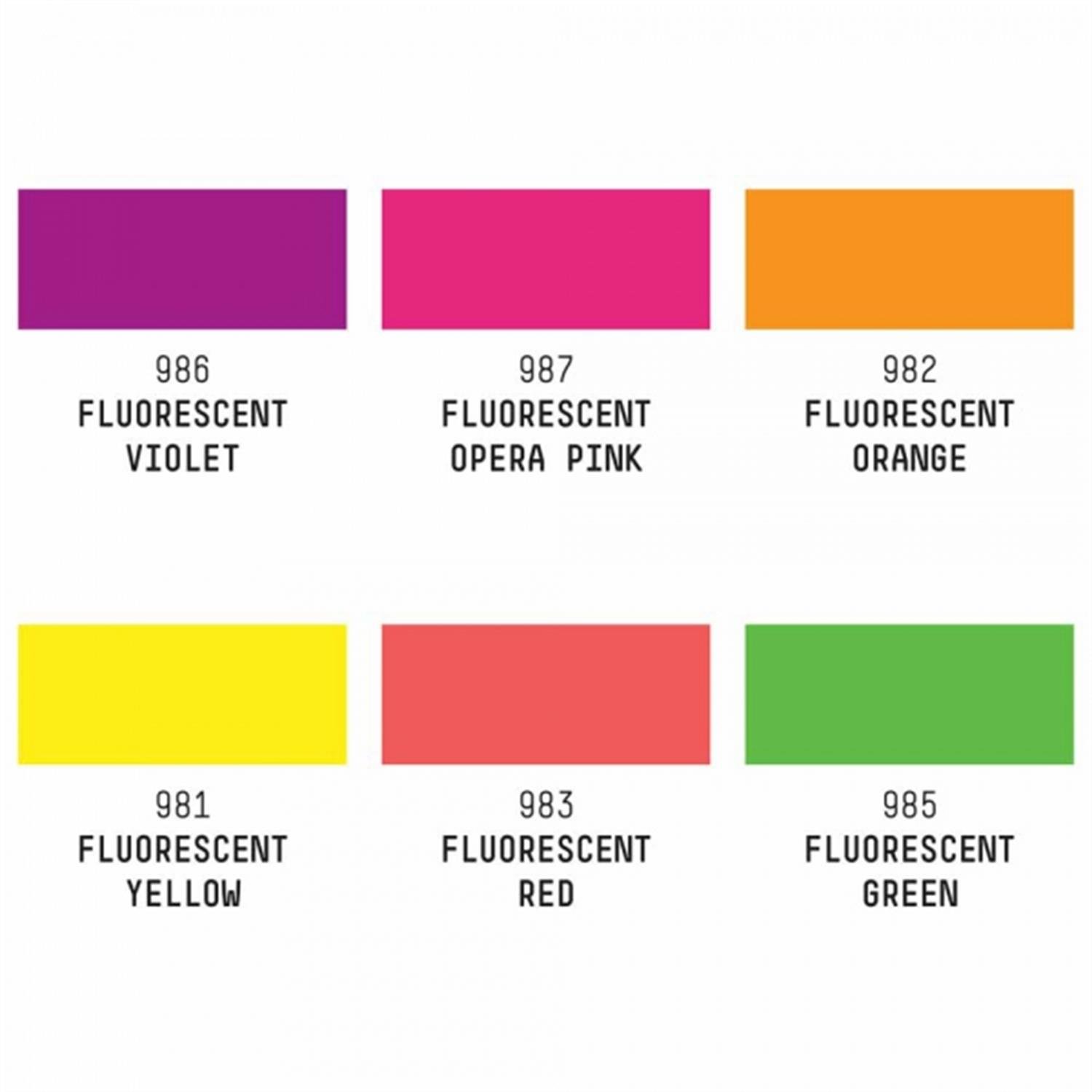 Liquitex Professional Acrylic Goauche Akrilik Guaj Boya Set 6x59 ml Fluorescents