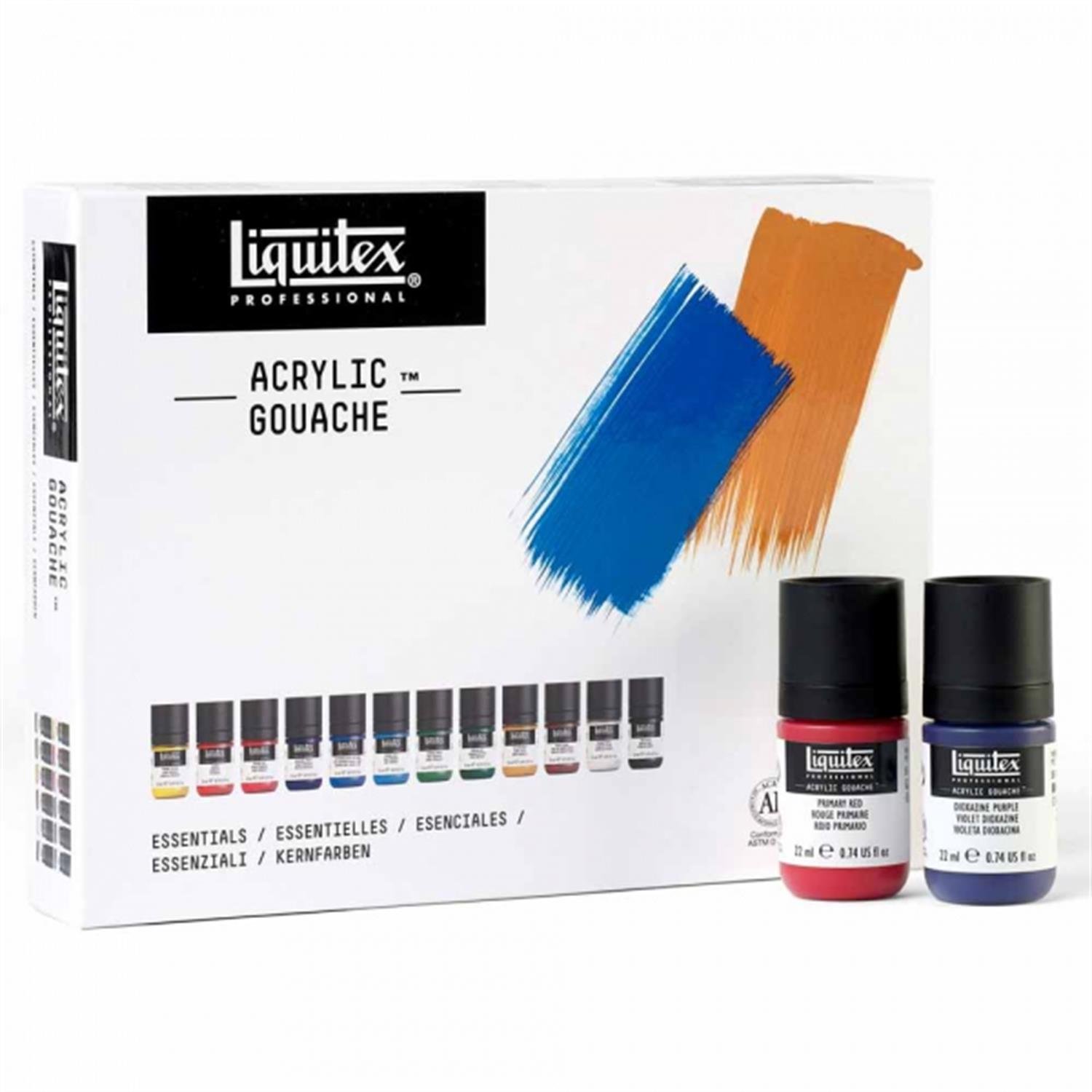 Liquitex Professional Acrylic Goauche Akrilik Guaj Boya Set 12x22ml