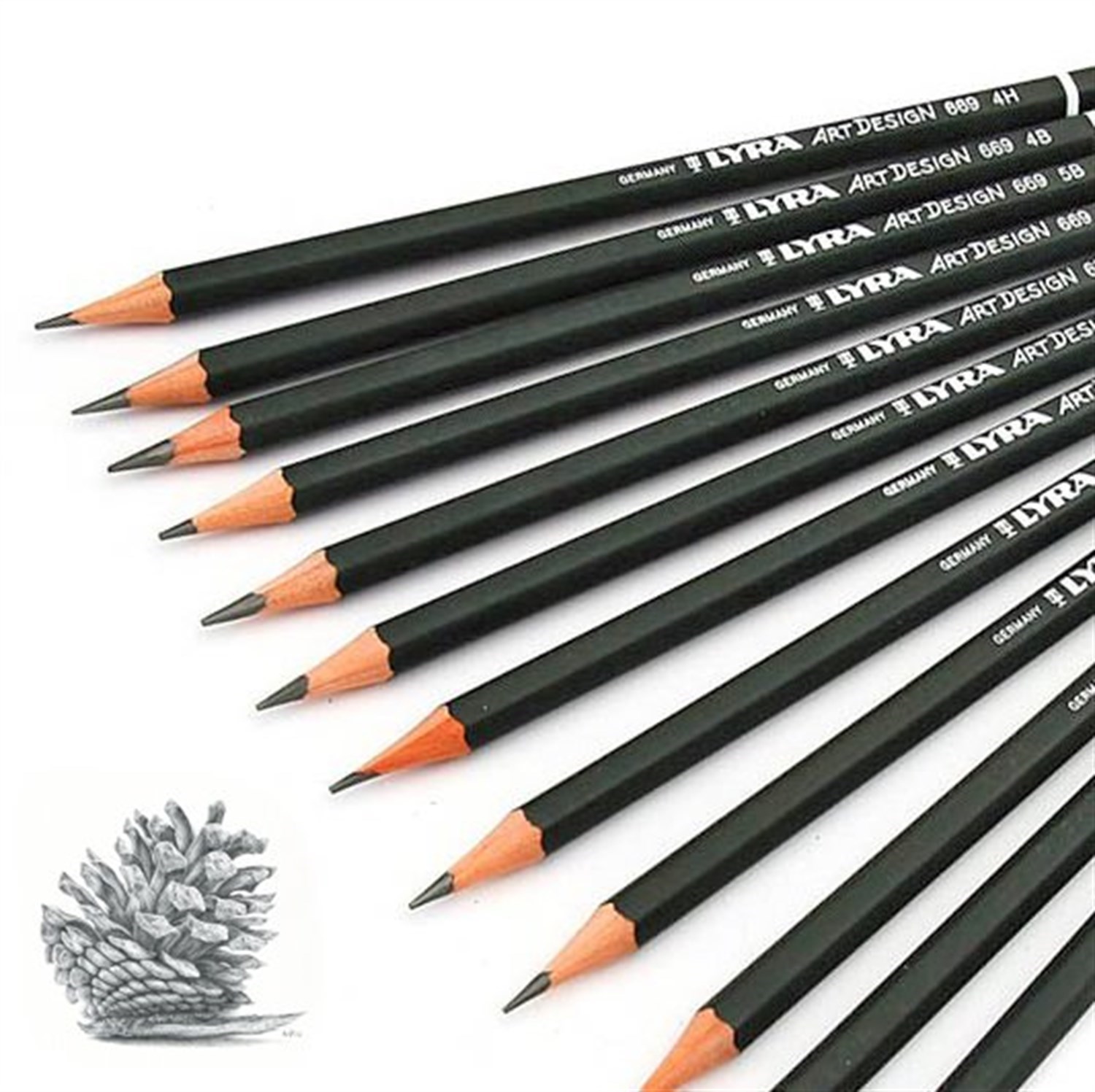 Lyra Art Design Dereceli Eskiz Çizim Kalemi 2B