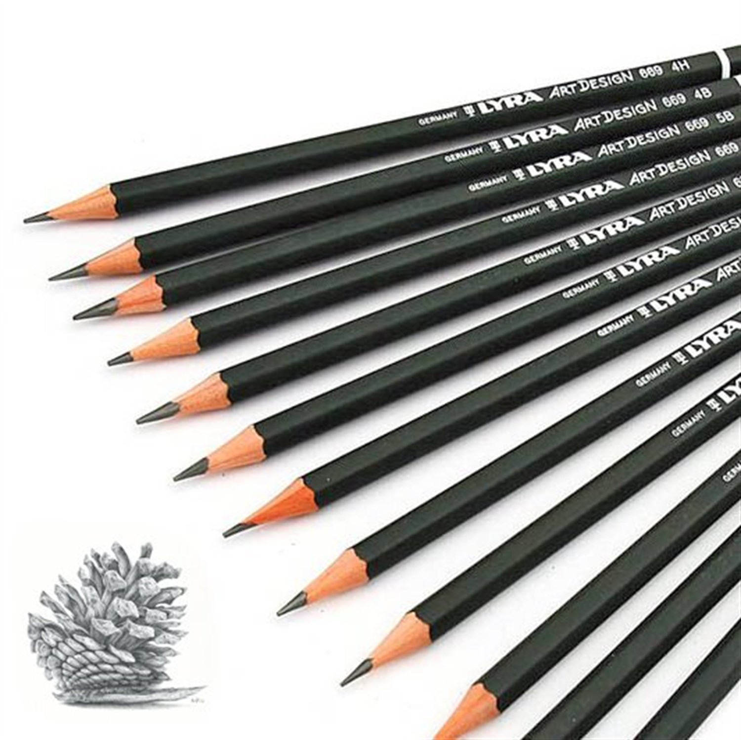 Lyra Art Design Dereceli Eskiz Çizim Kalemi 2B