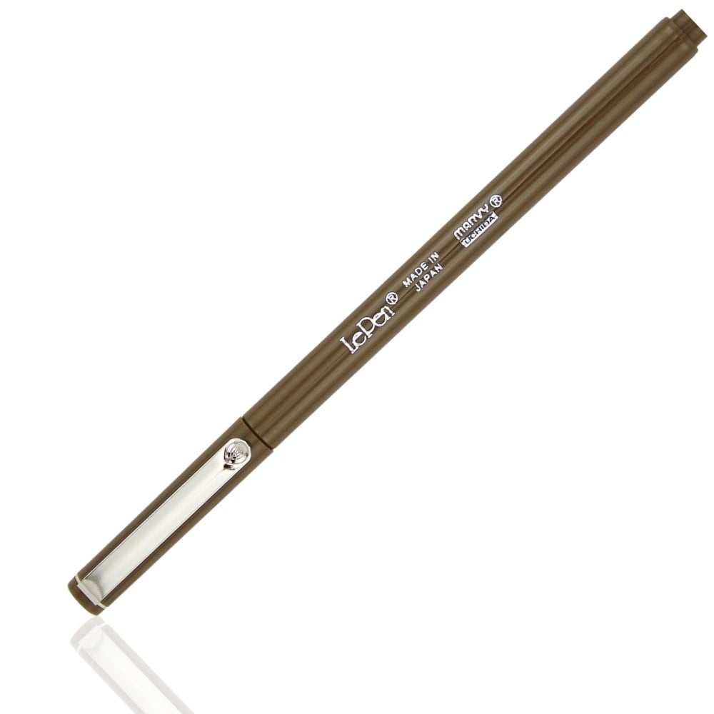 Marvy Le Pen Extra Micro Fine Point Coloured Drawing Pen Sepia N:45