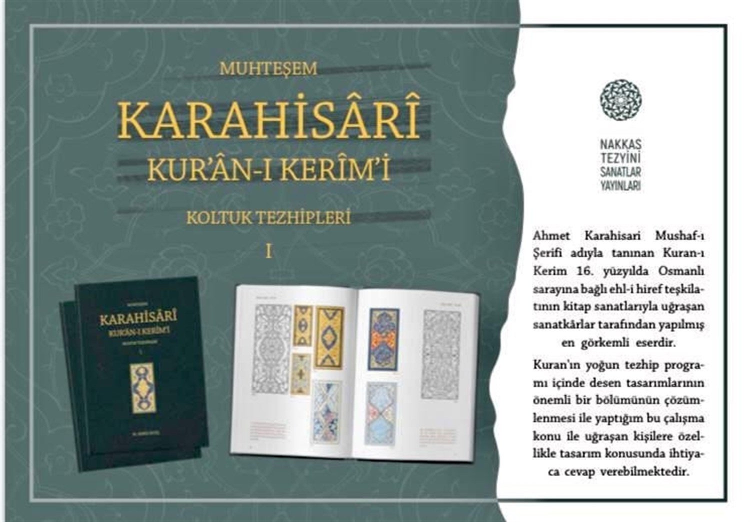 Muhteşem Karahisari Kuranı Kerimi Koltuk Tezhipleri 1 Ciltli 