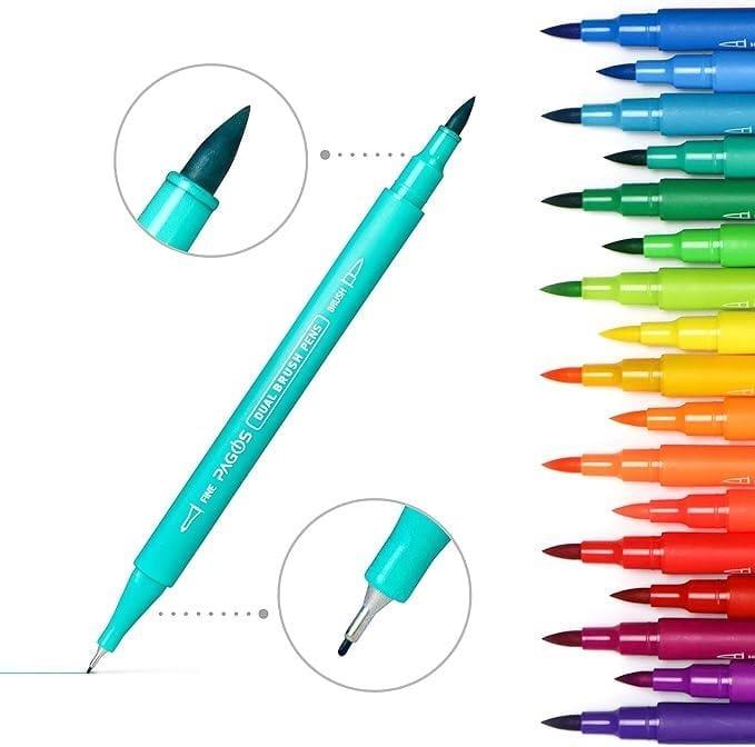 Pagos Dual Brush Su Bazlı Marker Seti 120 Renk