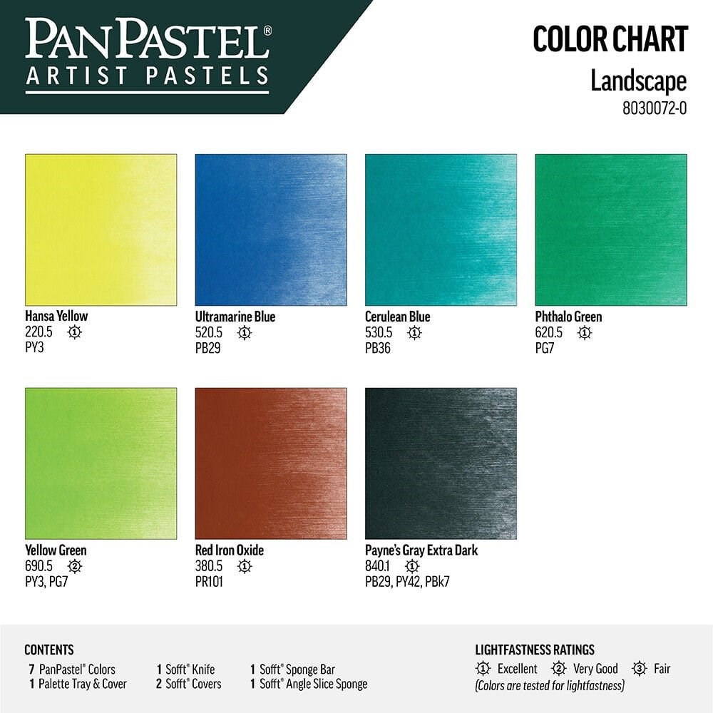 PanPastel Ultra Soft Artist Pastel Set Landscape 7li