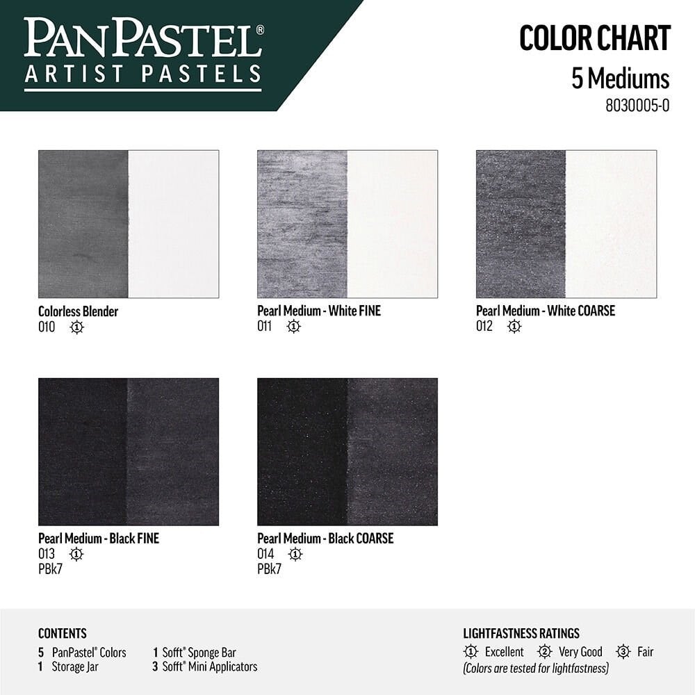 PanPastel Ultra Soft Artist Pastel Set Mediums 5li