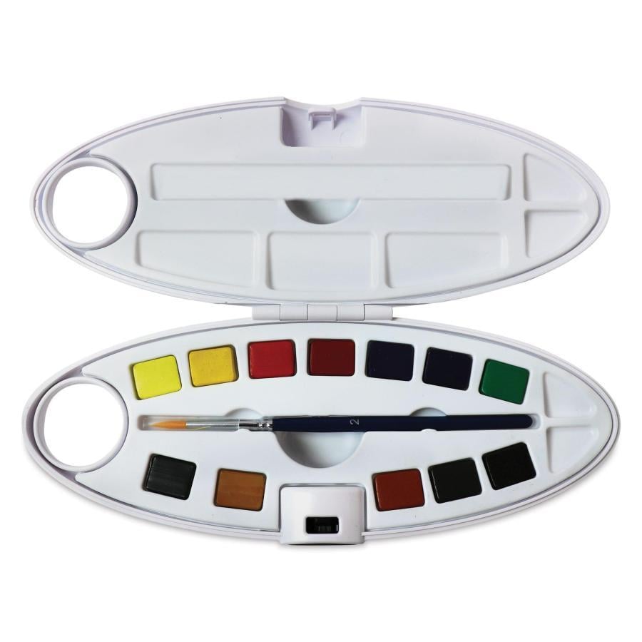 Pebeo Aquarell Watercolor Oval Dizayn Set 12'li Plastik Kutu