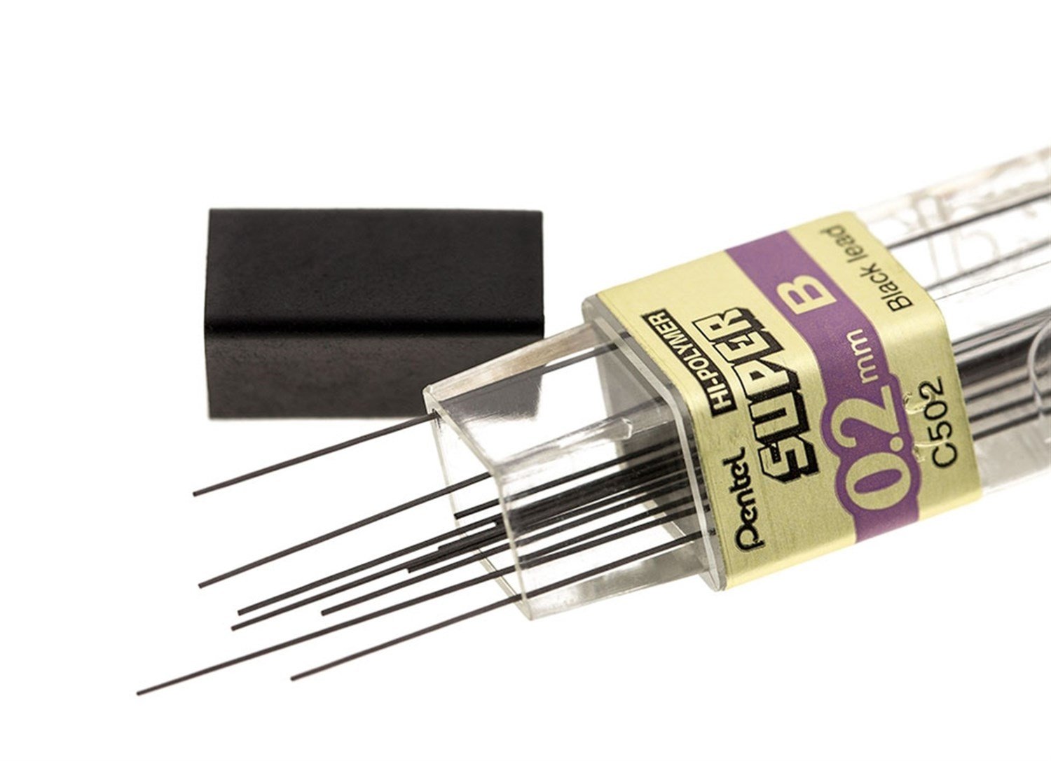 Pentel Hi-Polymer Versatil Kalem Yedek Uç 0.2 mm B 12 Adet