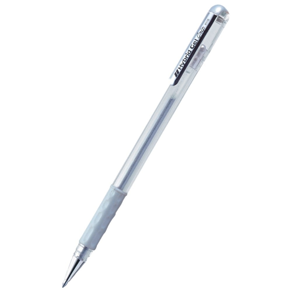 Pentel Hybrid Gel Grip Metallic 0,8 mm Silver K118-Z