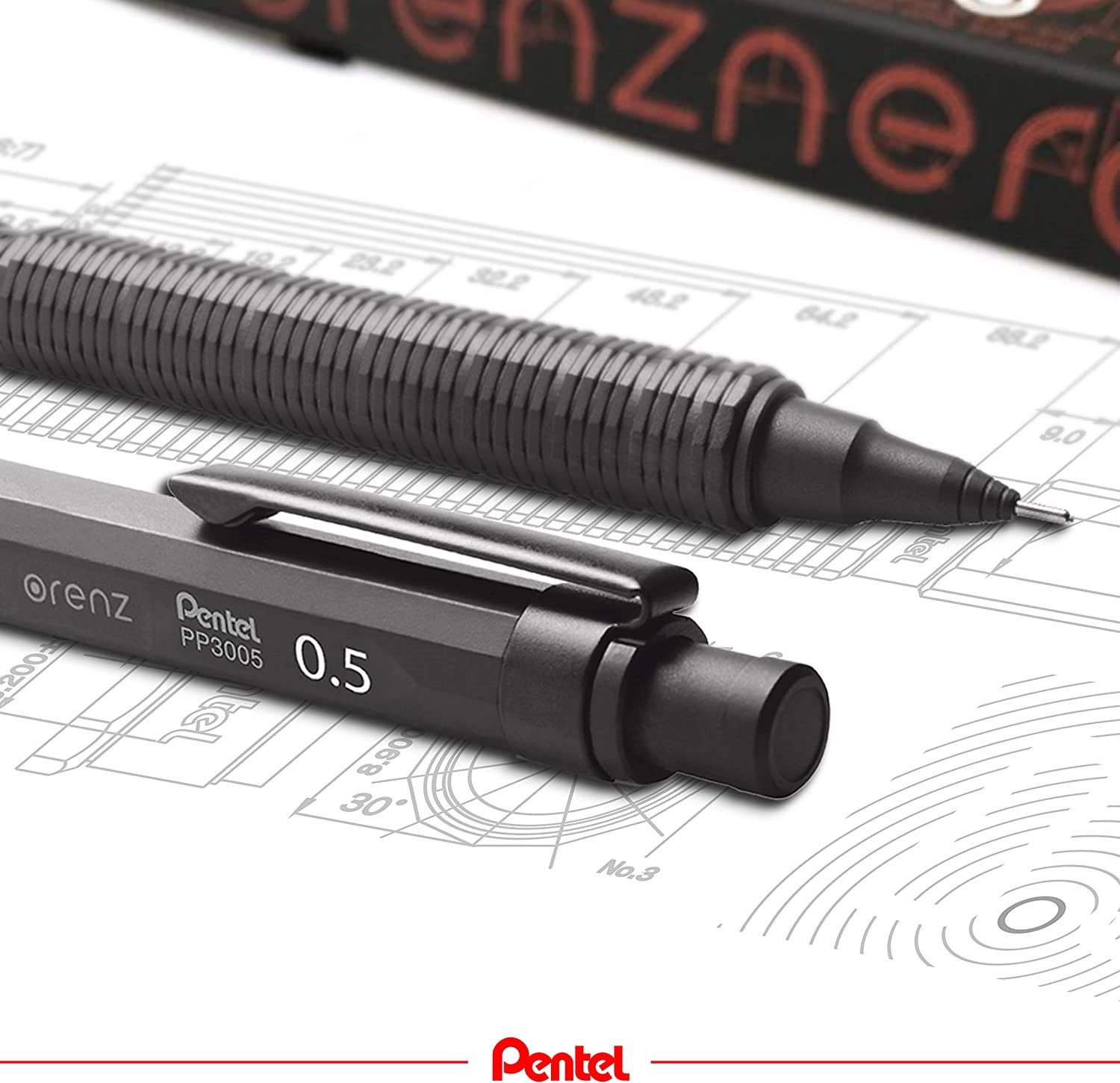 Pentel Orenz Nero Versatil Kalem Mat Siyah 0.5 mm PP3005