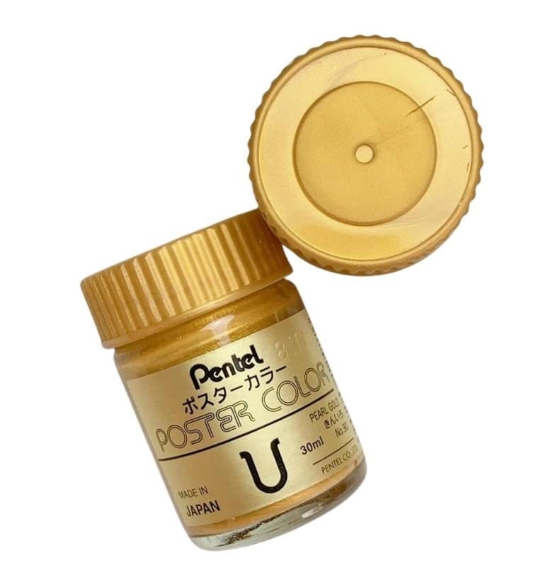 Pentel Poster Color Guaj Boya No.90 Pearl Gold