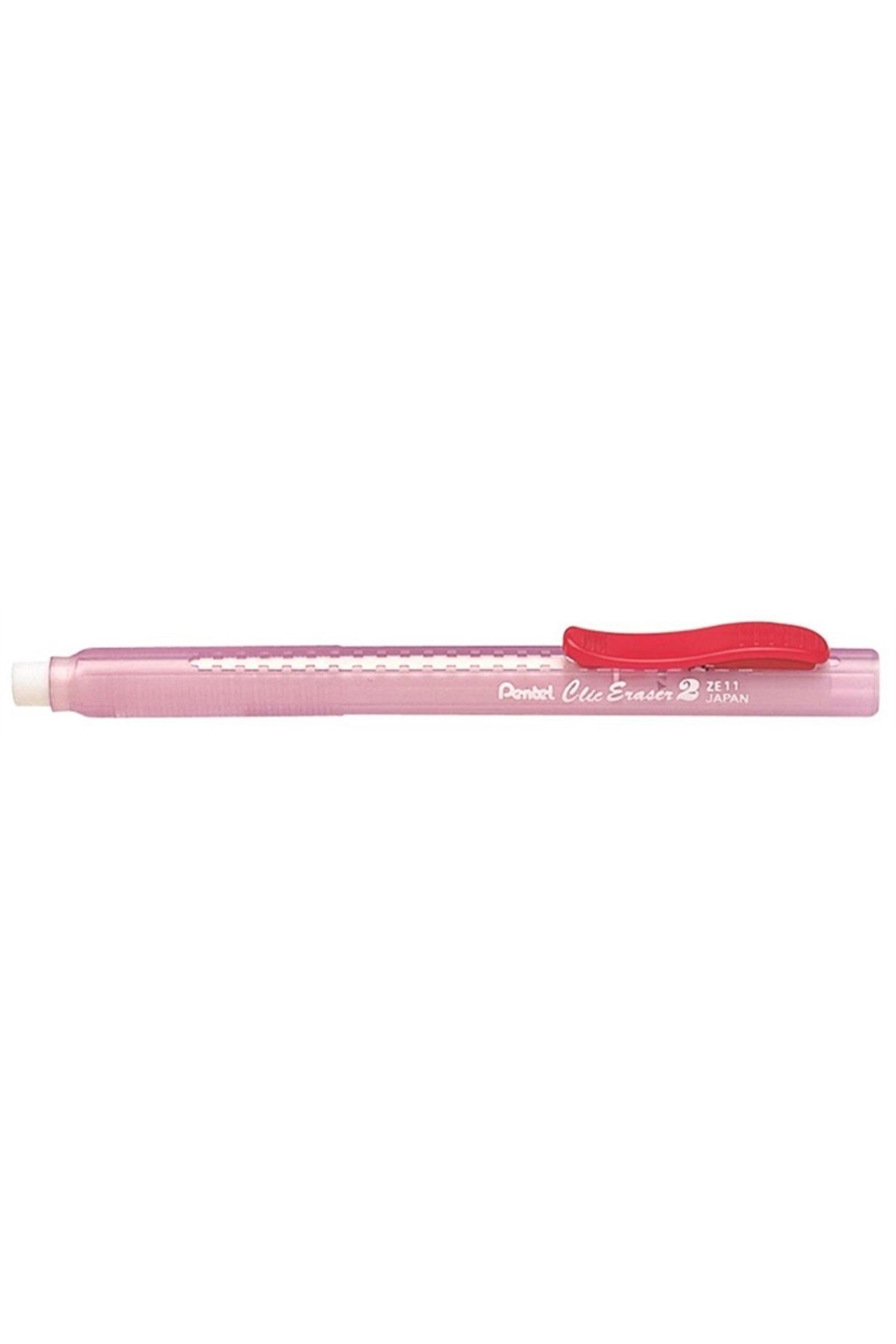 Pentel Sürgülü Kalem Silgi Kırmızı