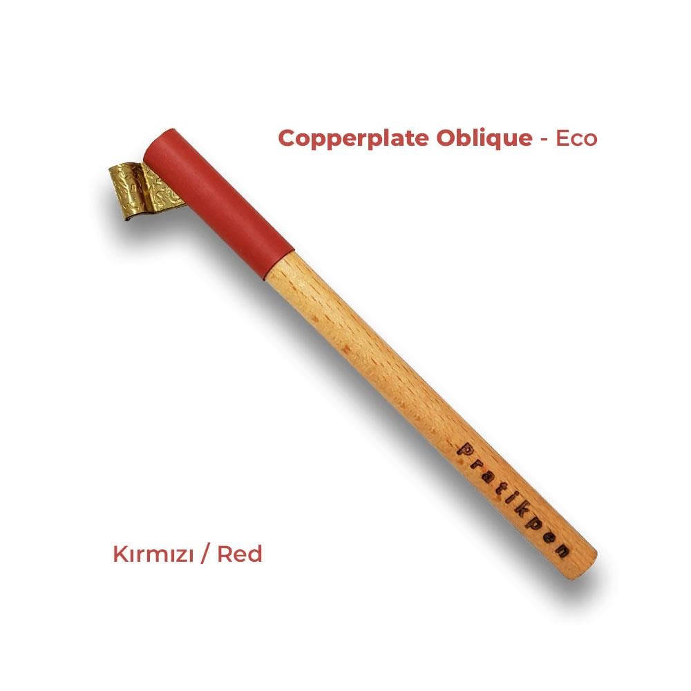 Pratik Pen Copperplate Oblique Eco Kırmızı