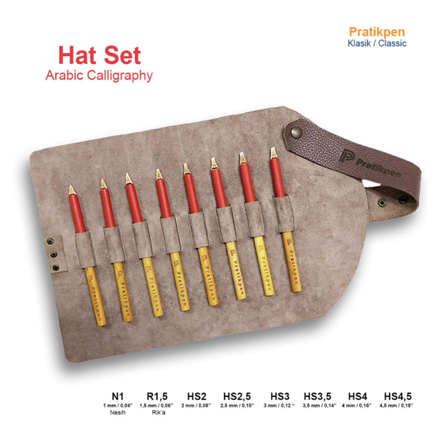 Pratik Pen Hat Seti 1-5 mm