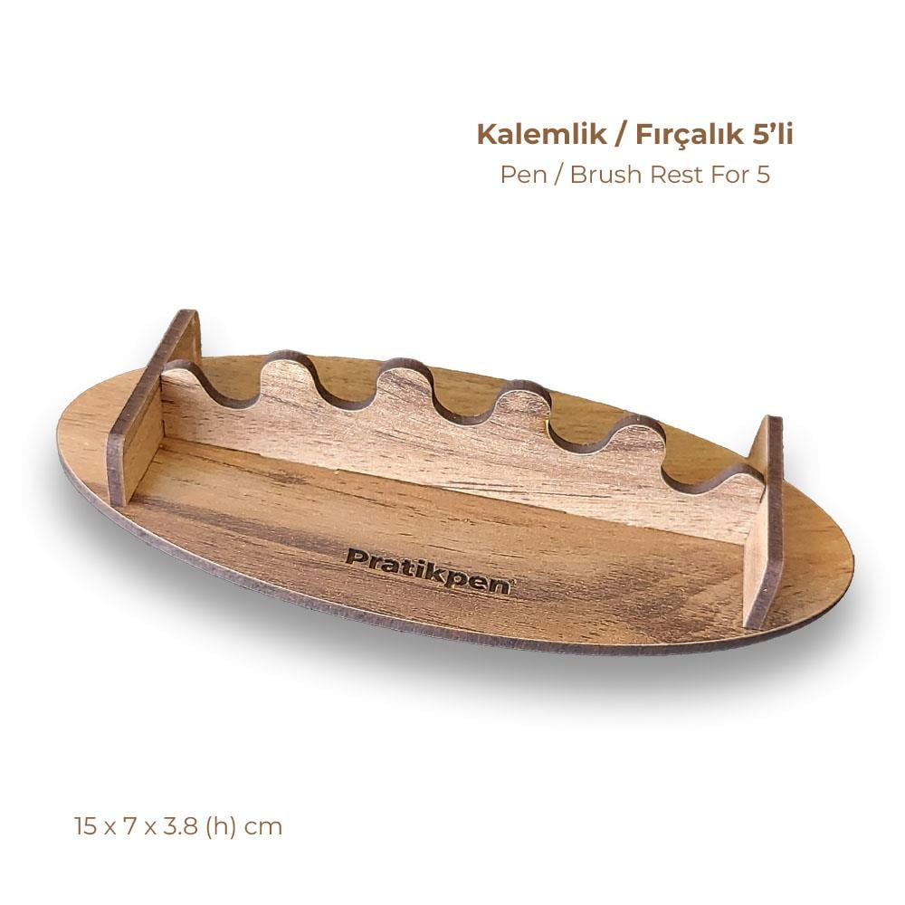Pratik Pen Kalemlik/Fırçalık 5'li