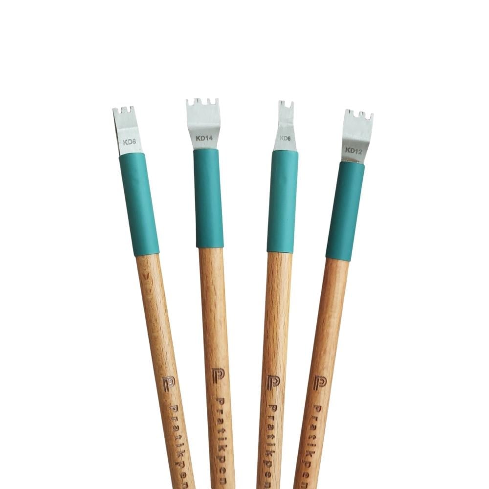 Pratik Pen Klasik Desenli Kaligrafi Metal Uçlu Kalemleri